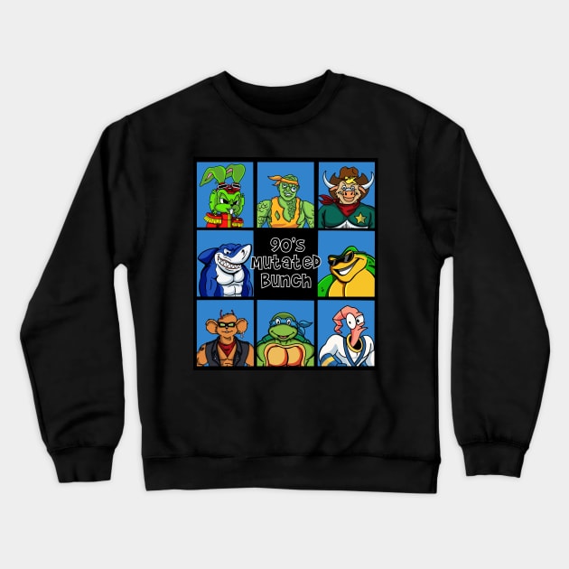 90’s mutated bunch Crewneck Sweatshirt by Shirtsbyvaeda247